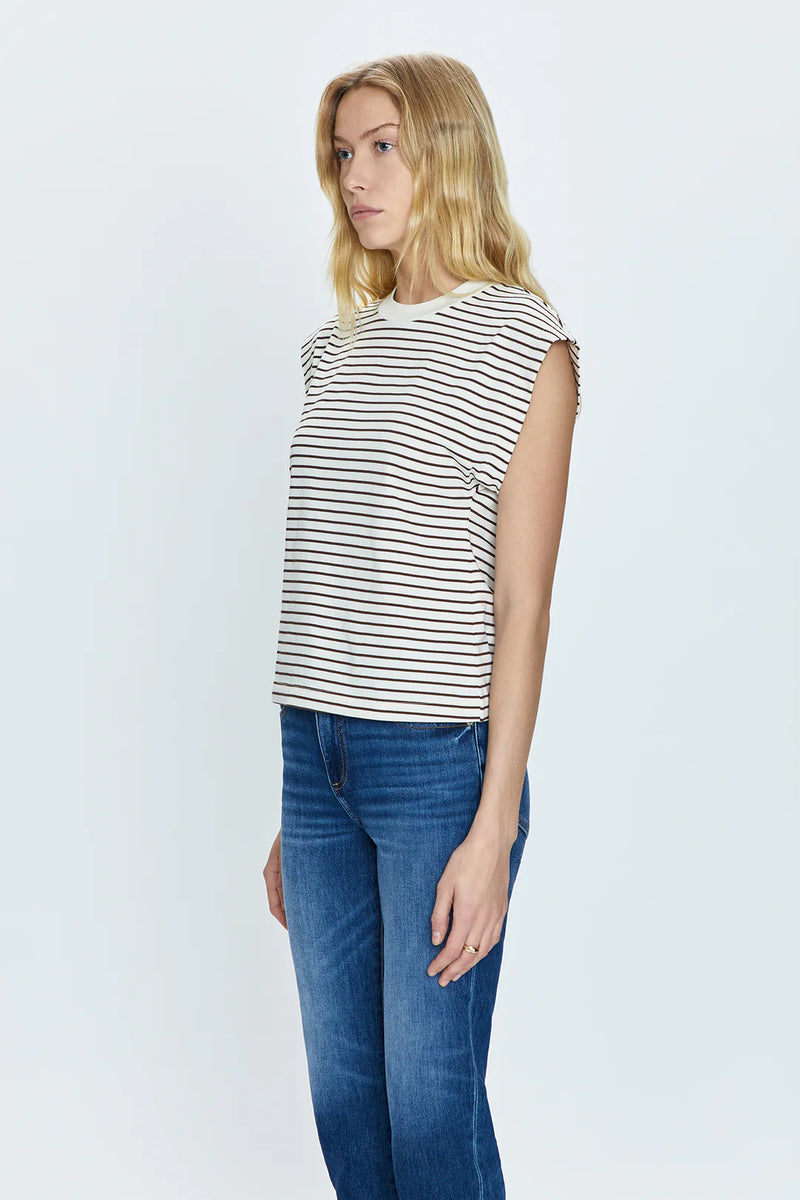 PISTOLA: MARINA WIDE SHOULDER MUSCLE TEE