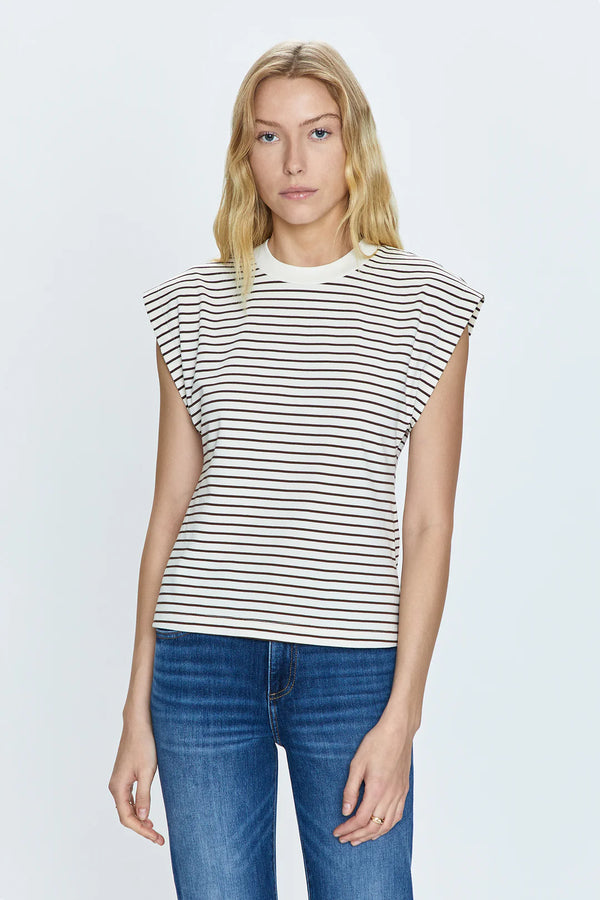 PISTOLA: MARINA WIDE SHOULDER MUSCLE TEE