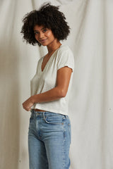 PERFECT WHITE TEE: ROSIE V-NECK TEE